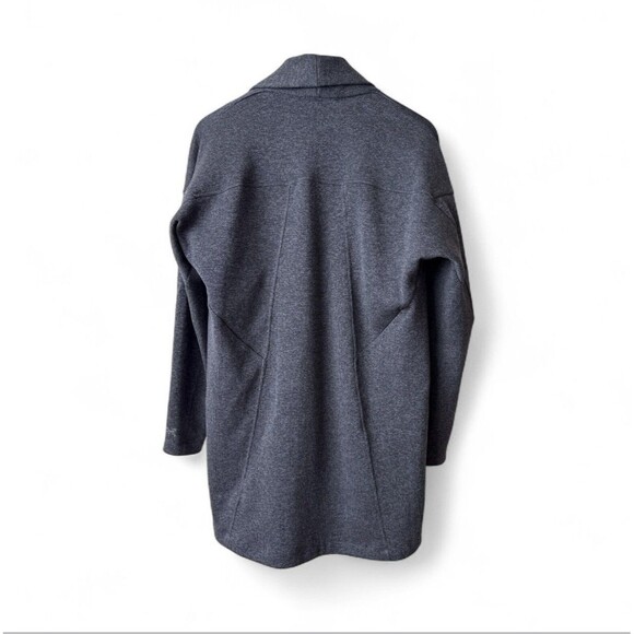 Arc'teryx Womens Gray Laina Cardigan Size SM Sweater Long Open Front Mid Thigh - Picture 8 of 10
